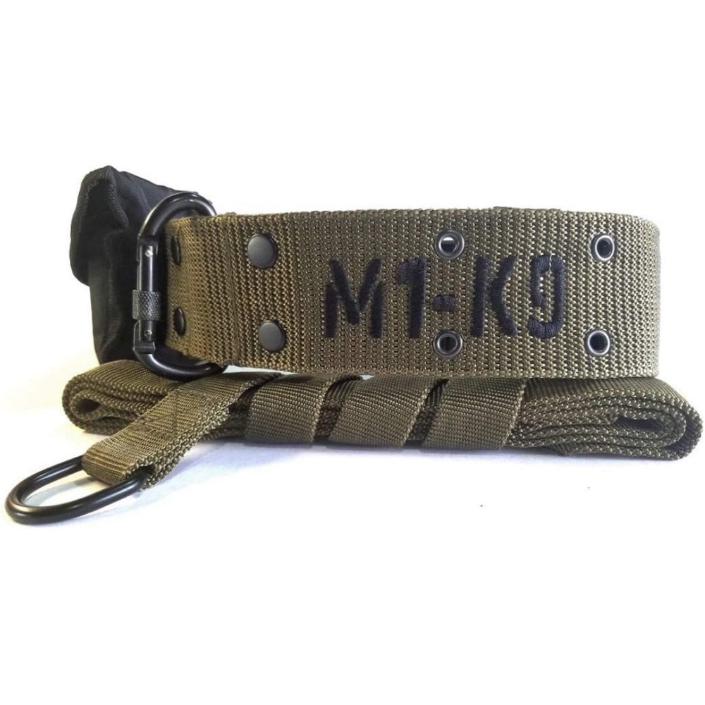 COPY - M1-K9 Big Military Dog Collar OD Green 2.3” Adjusts to 16”-22”
